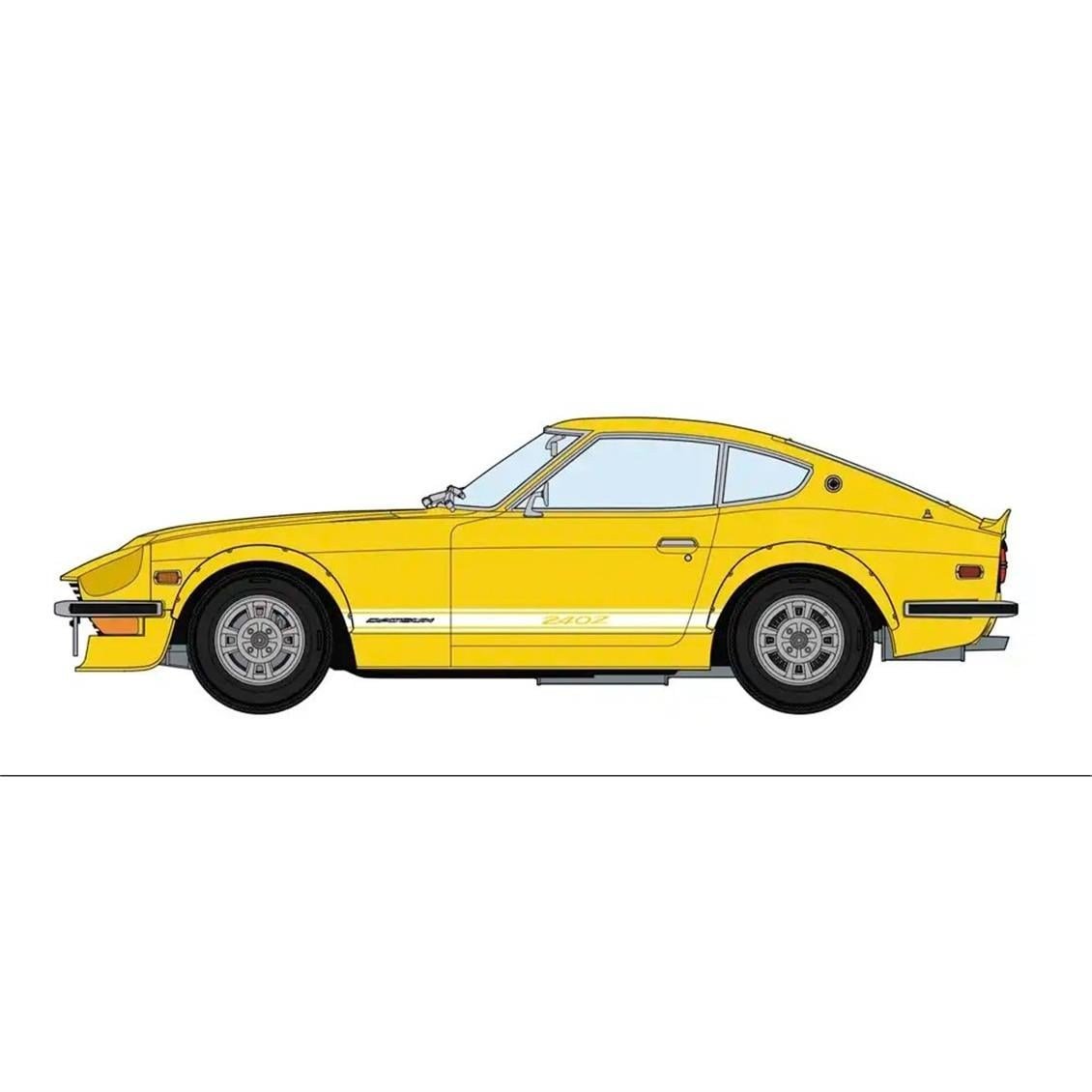 Hasegawa 20487 1/24 Ölçek, Datsun 240Z, Tampon altı Rüzgarlık ile, Otomobil Plastik Model Kiti