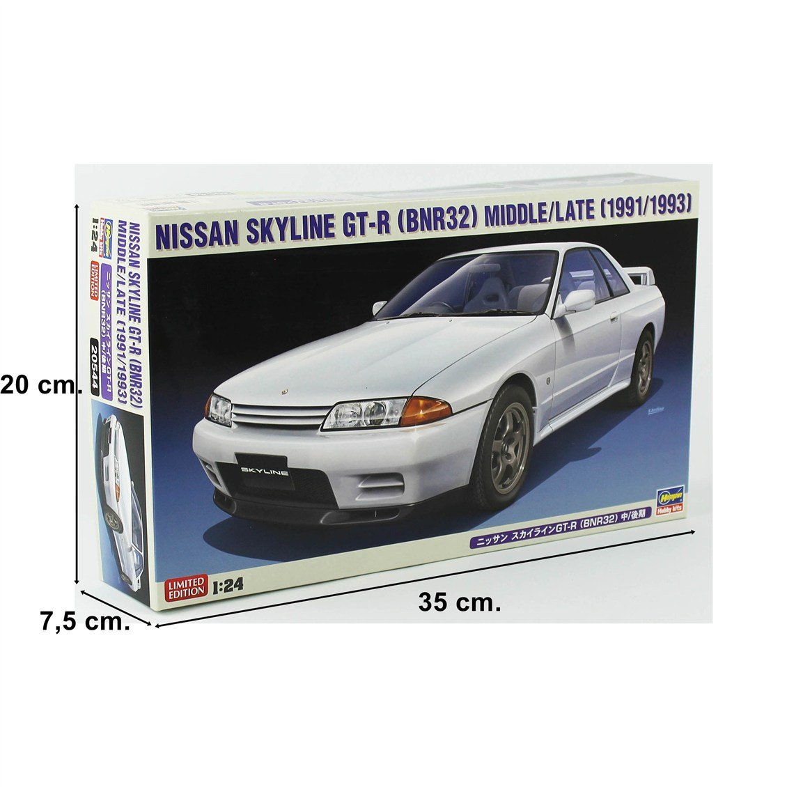 Hasegawa 20544 1/24 Ölçek, Nissan Skyline GT-R (BNR32) Middle/Late (1991/1993), Otomobil Plastik Model Kiti