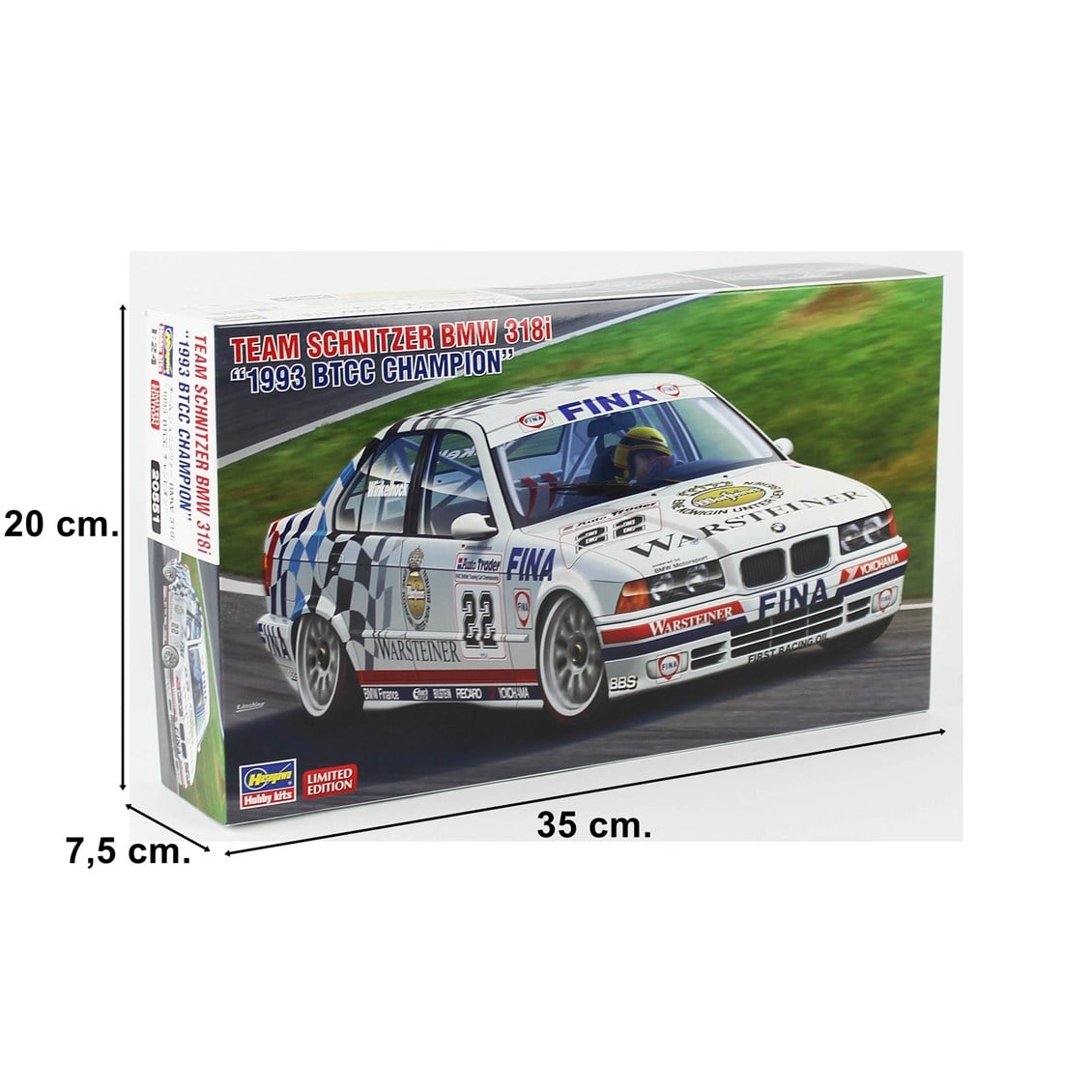 Hasegawa 20551 1/24 Ölçek, Team Schnitzer BMW 318i, Yarış Aracı Plastik Model Kiti