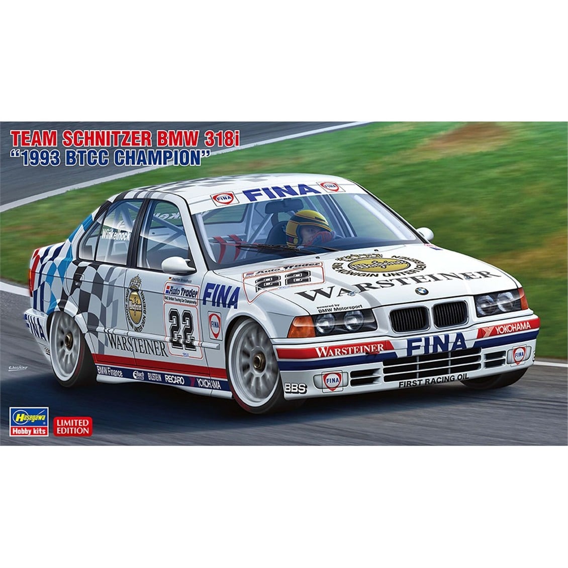 Hasegawa 20551 1/24 Ölçek, Team Schnitzer BMW 318i, Yarış Aracı Plastik Model Kiti