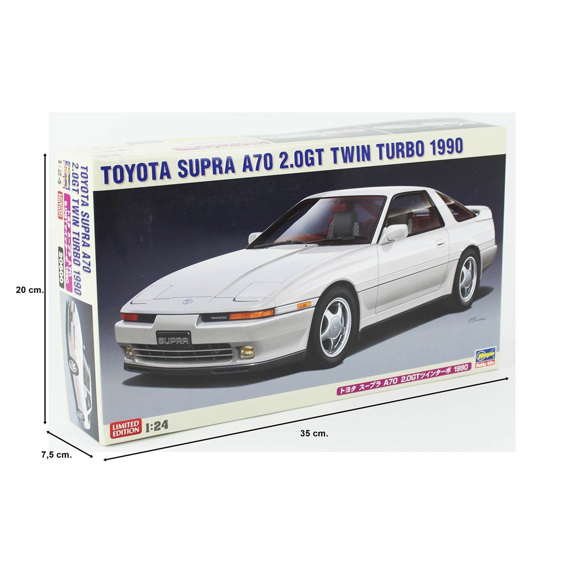 Hasegawa 20600 1/24 Ölçek, Toyota Supra A70 2.0GT Twin Turbo 1990, Otomobil Plastik Model Kiti