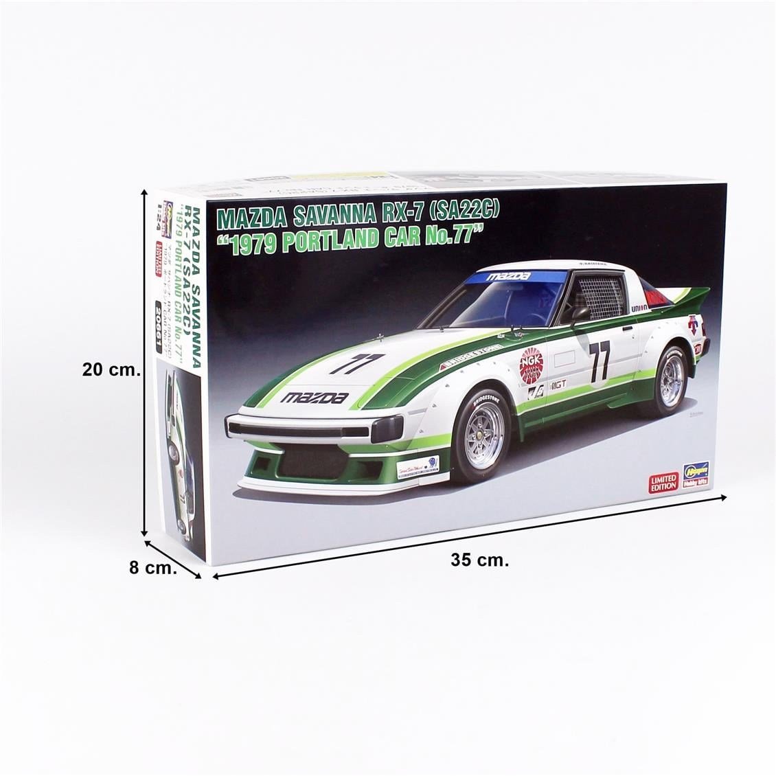 Hasegawa 20661 1/24 Ölçek, Mazda Savanna RX-7 (SA22C) (1979 Portland Car No.77), Yarış Aracı Plastik Model Kiti