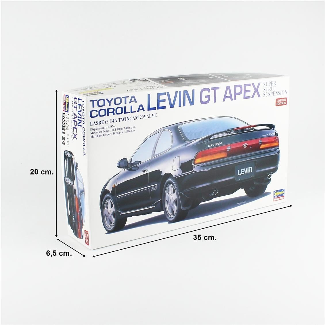 Hasegawa 20667 1/24 Ölçek, Toyota Corolla Levin GT Apex Super Strut Suspension, (Limited Edition) Otomobil Plastik Model Kiti