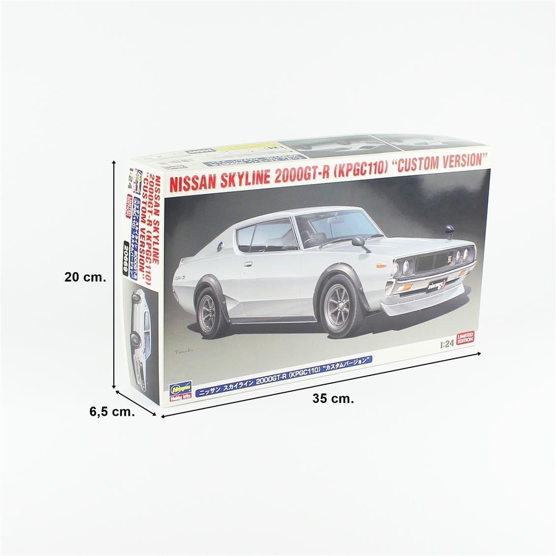 Hasegawa 20669 1/24 Ölçek, Nissan Skyline 2000GT-R (KPGC110) (Custom Version), (Limited Edition) Otomobil Plastik Model Kiti