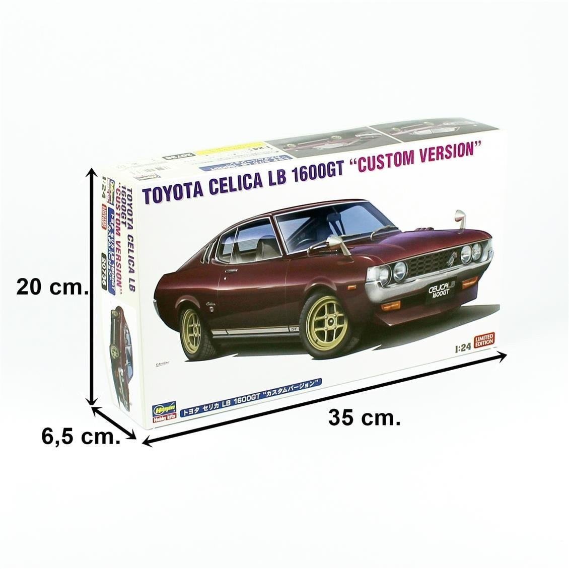 Hasegawa 20736 1/24 Ölçek, Toyota Celica LB 1600GT (Custom Version), Otomobil Plastik Model Kiti