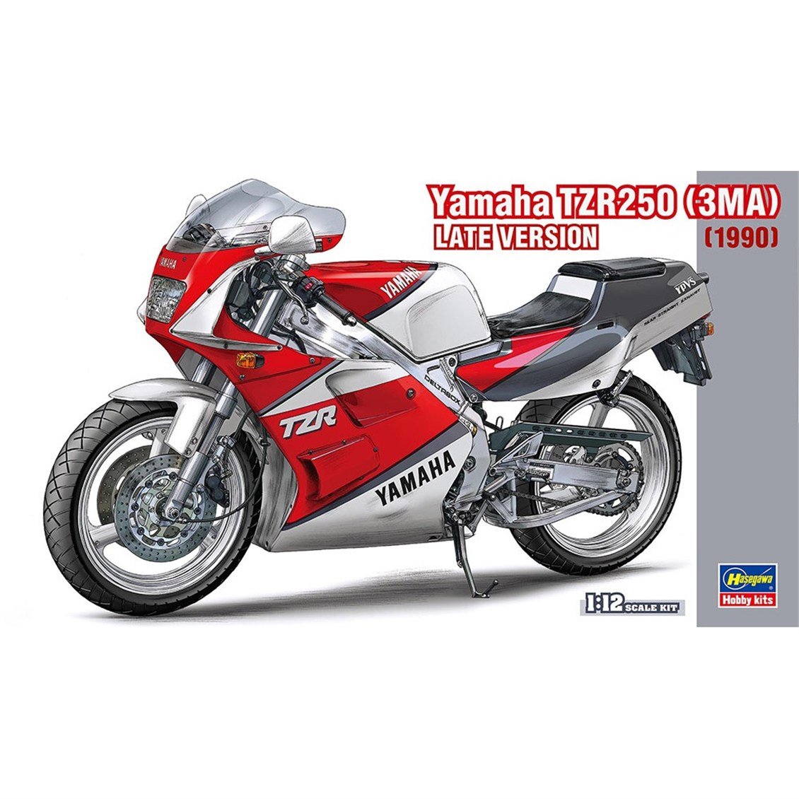 Hasegawa 21776 1/12 Ölçek, Yamaha TZR250 (3MA) Late Version, Motorsiklet Plastik Model Kiti