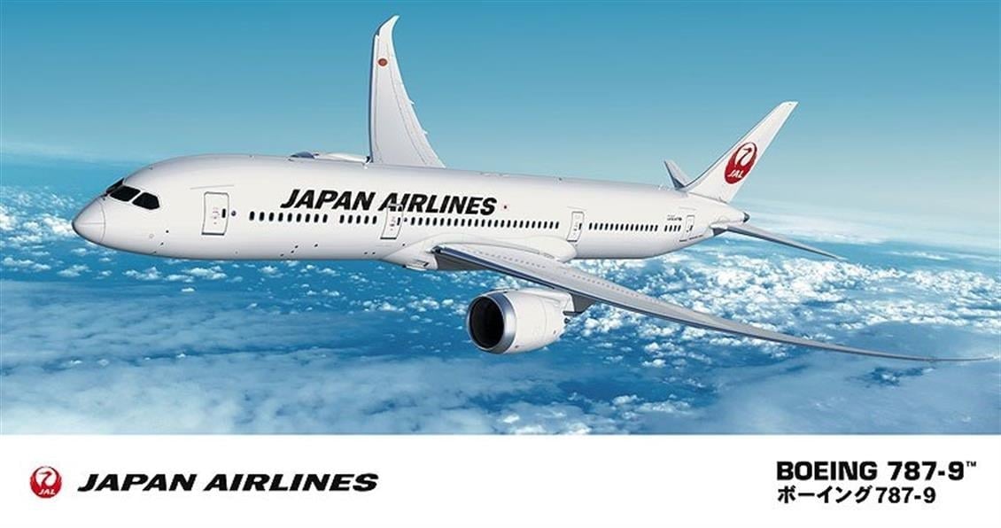 Hasegawa 22 10722 1/200 Ölçek, Boeing 787-9 JAL, Yolcu Uçağı Plastik Model Kiti