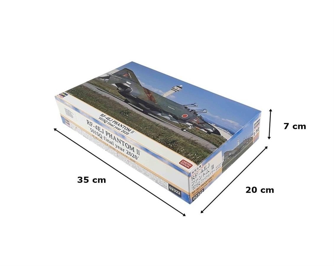 Hasegawa 2322 1/72 Ölçek, RF-4EJ (501.sq final year), Savaş Uçağı Plastik Model Kiti
