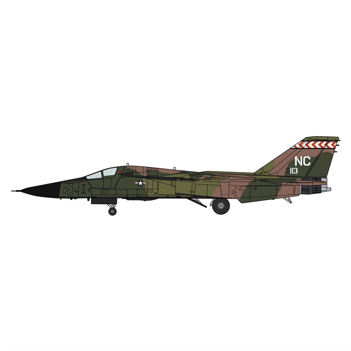 Hasegawa 2441 1/72 Ölçek, F-111A Aardvark (Vietnam War) Savaş Uçağı Plastik Model Kiti