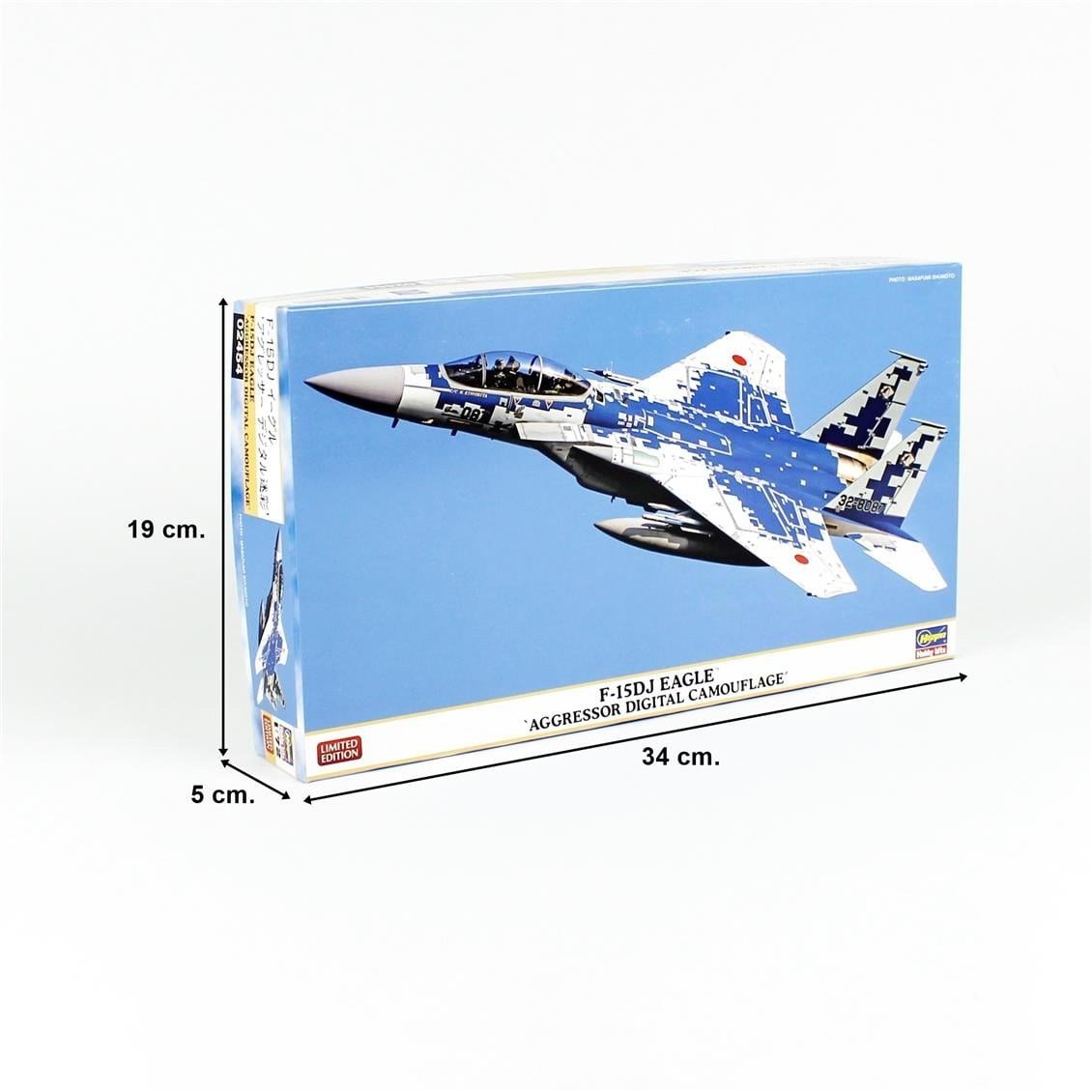 Hasegawa 2454 1/72 Ölçek, F-15DJ Eagle (Aggressor Digital Camouflage), (Limited Edition), Savaş Uçağı Plastik Model Kiti