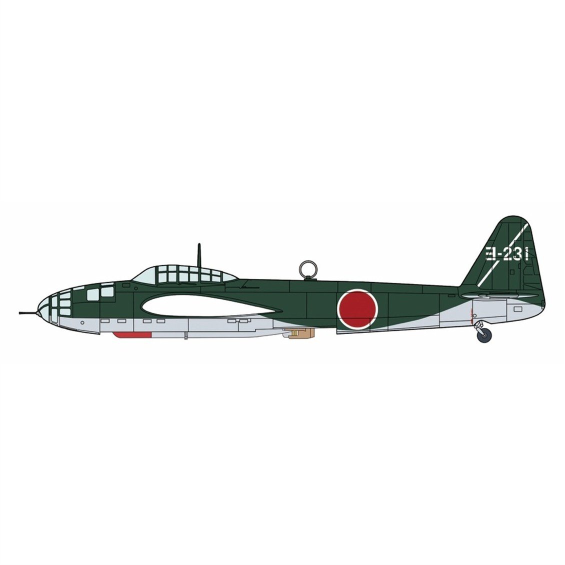 Hasegawa 2494 1/72 Ölçek, Kugisho P1Y1 Ginga (Frances) Type 11, Savaş Uçağı Plastik Model Kiti