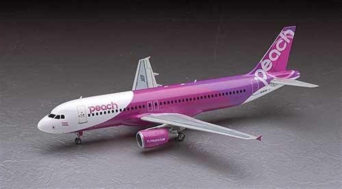 Hasegawa 41 10741 1/200 Ölçek, Airbus A320 Peach Aviation, Yolcu Uçağı Plastik Model Kiti