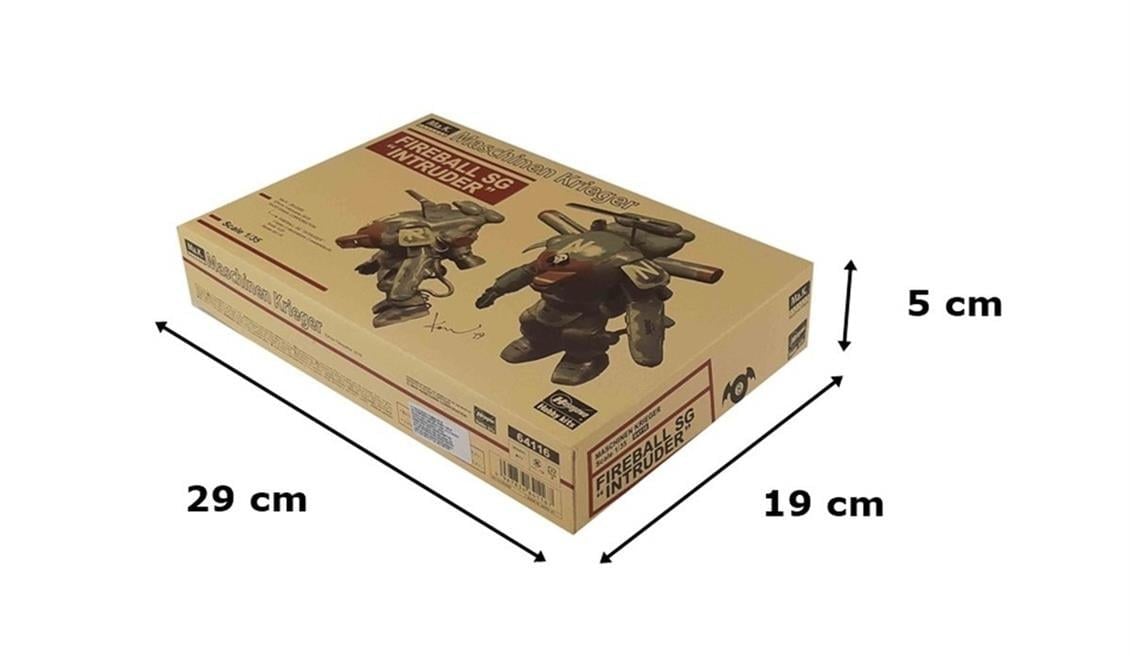 Hasegawa 64116 1/35 Ölçek, Fireball SG Intruder (2 li), Maschinen Krieger Serisi, Bilim Kurgu Plastik Model Kiti