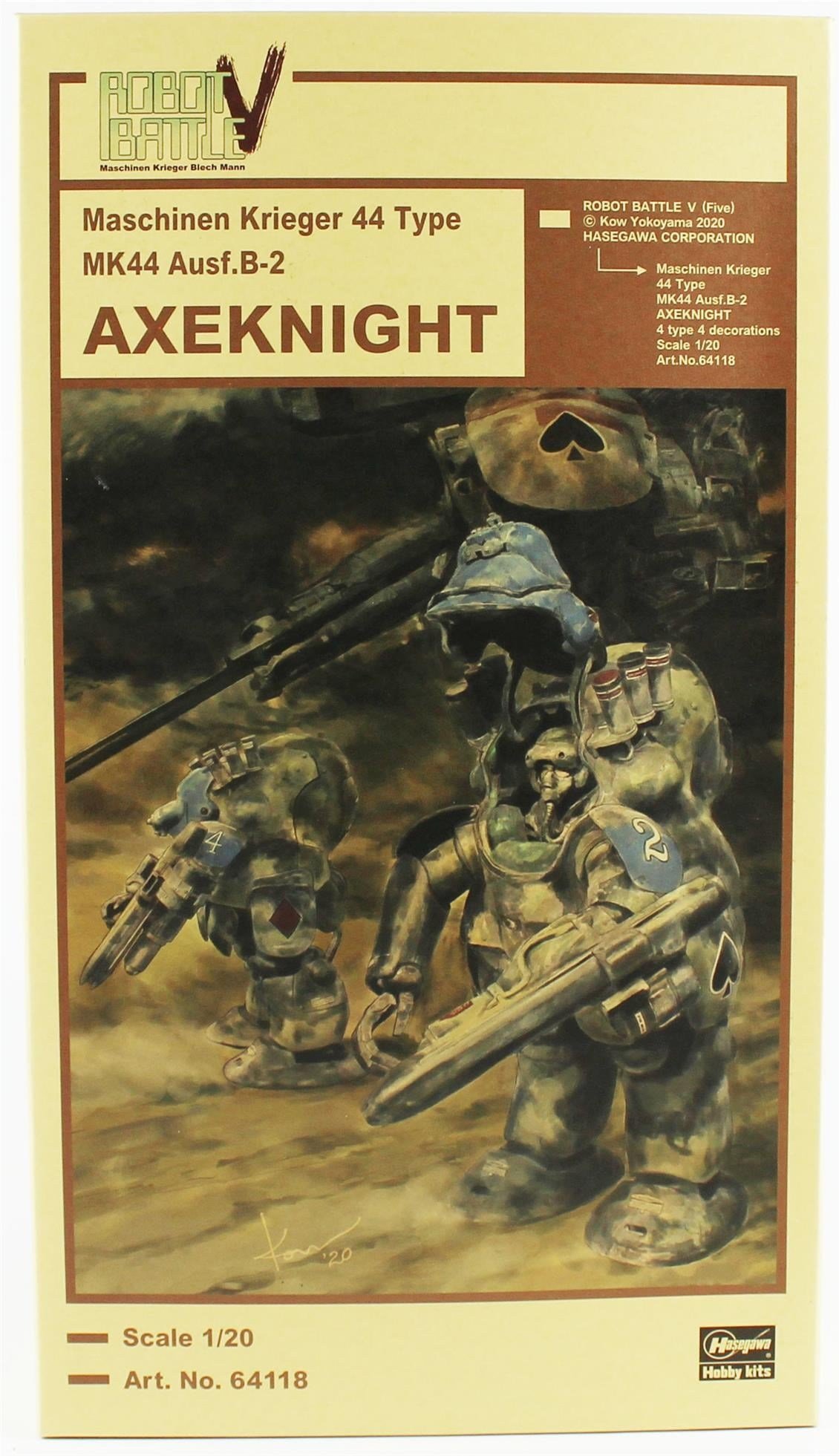 Hasegawa 64118 1/20 Ölçek, Axeknight Mk44 Ausf.B-2, Maschinen Krieger Serisi, Bilim Kurgu Plastik Model Kiti
