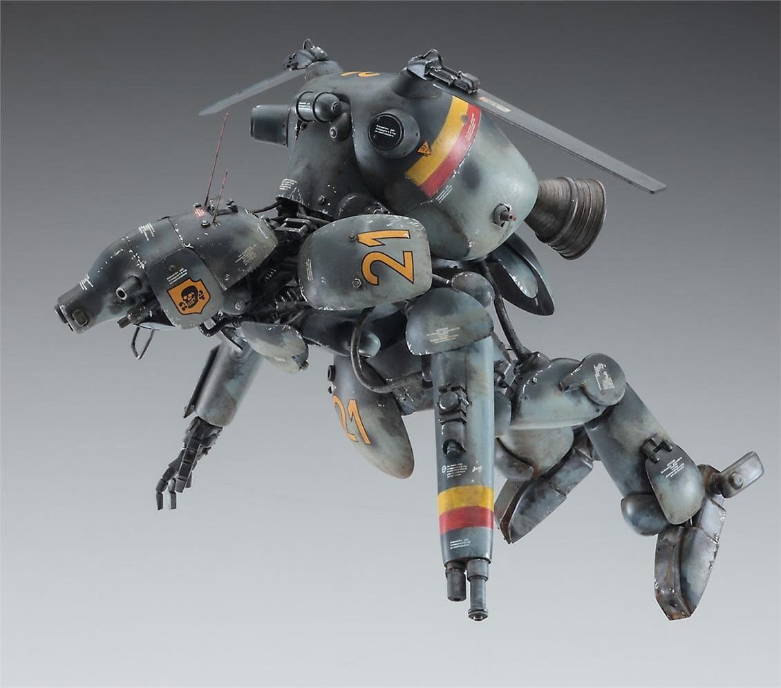 Hasegawa 64123 1/20 Ölçek, Schwarzer Hund W.H.J.131 Space Type Humanoid Unmanned Interceptor, Maschinen Krieger Serisi, Bilim K
