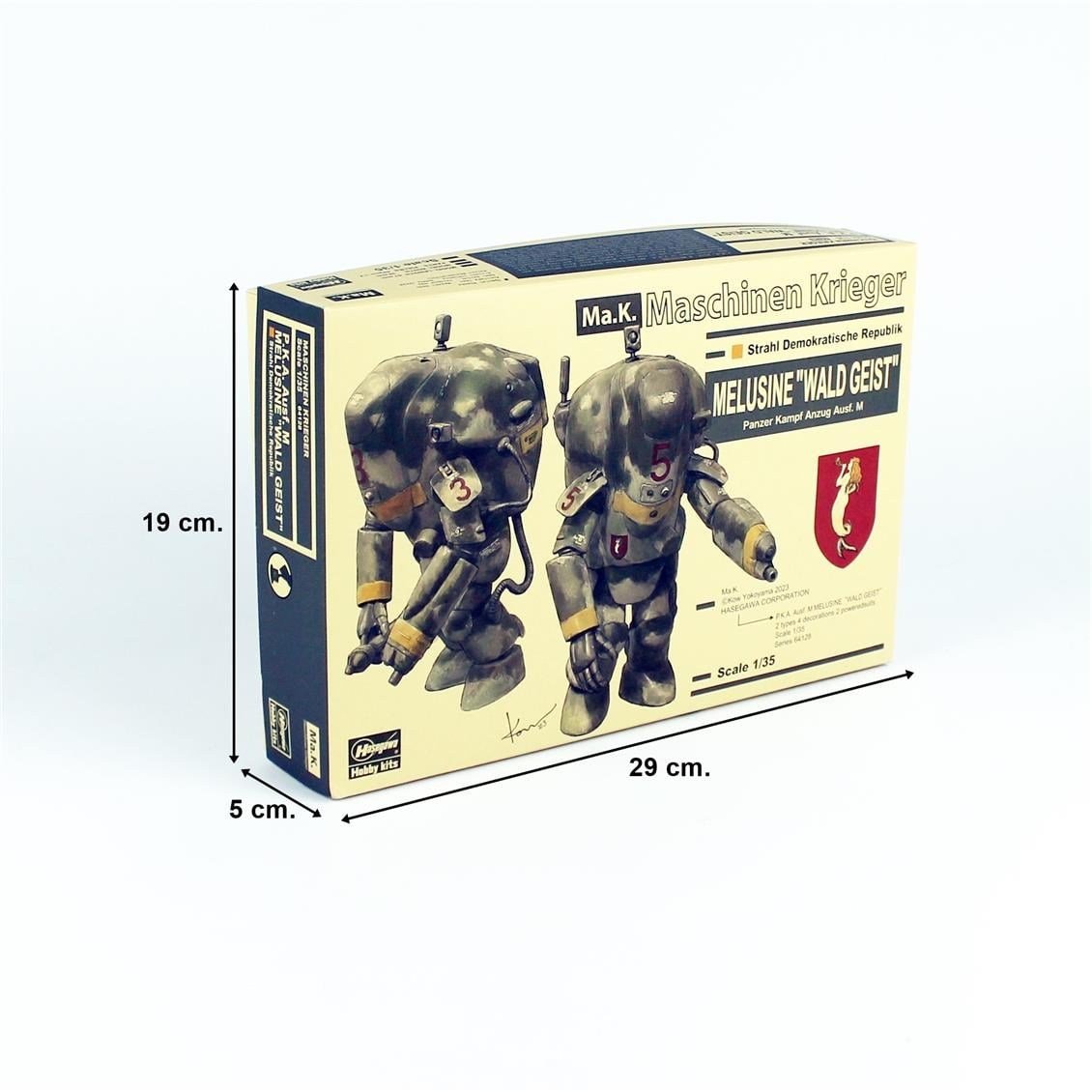 Hasegawa 64128 1/35 Ölçek, PKA Ausf. M Melusine (Wald Geist) (2 Adet), Maschinen Krieger Serisi, Bilim Kurgu Plastik Model Kiti