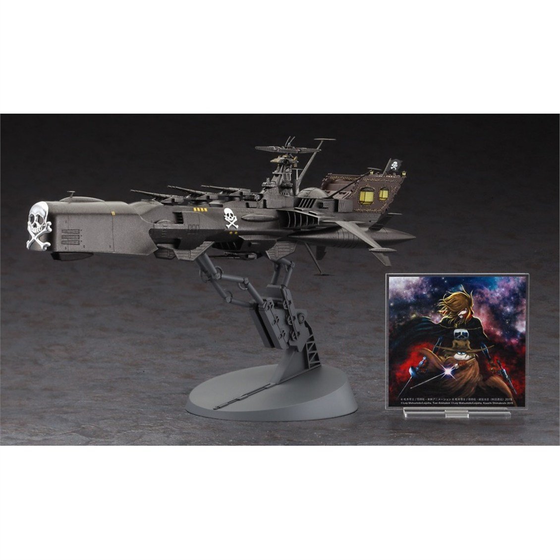 Hasegawa 64815 1/1500 Ölçek, Captain Harlock Dimension Voyage Space Pirate Battleship, Ace Combat Serisi, Bilim Kurgu Plastik M