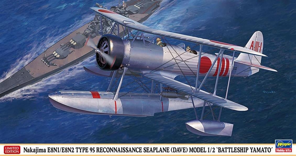 Hasegawa 7453 1/48 Ölçek, Nakajima E8N1/E8N2 Type 95 Keşif Deniz Uçağı (Limited Edition) Plastik Model Kiti