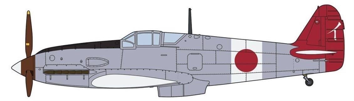 Hasegawa 8212 1/32 Ölçek,  Kawasaki KI61-I Otsu Hien (Tony) Shinte, Savaş Uçağı Plastik Model Kiti