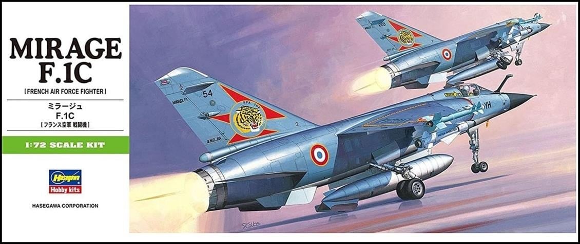 Hasegawa B4 234 1/72 Ölçek, Mirage F.1C, Savaş Uçağı Plastik Model Kiti