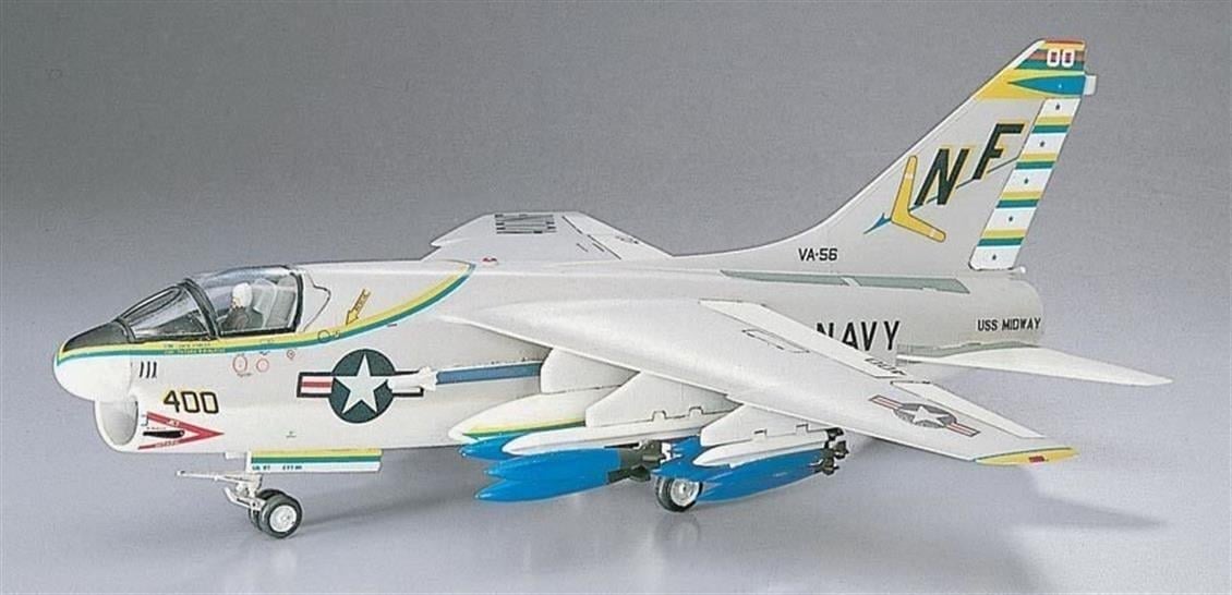 Hasegawa B8 238 1/72 Ölçek, A-7A Corsair II, Savaş Uçağı Plastik Model Kiti