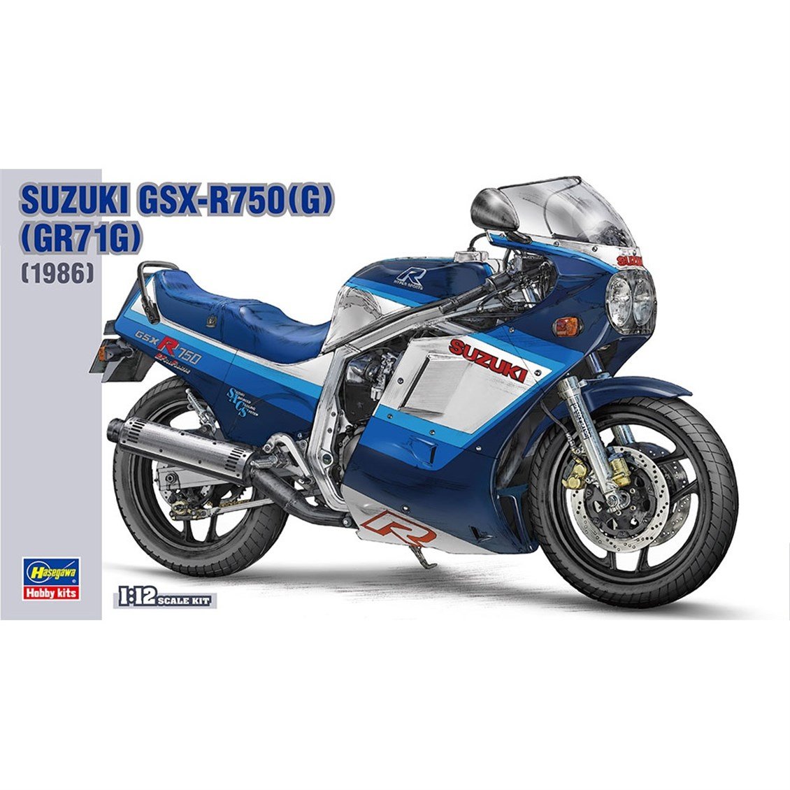 Hasegawa BK7 21507 1/12 Ölçek, Suzuki GSX-R750 (G) (GR71G) 1986, Motosiklet Plastik Model Kiti