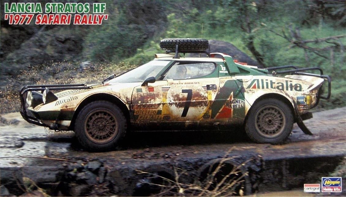 Hasegawa CR36 25036 1/24 Ölçek, Lancia Stratos HF (1977 Safari Rallisi), Yarış Aracı Plastik Model Kiti