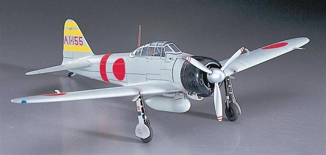 Hasegawa D21 451 1/72 Ölçek, Mitsubishi A6M2 Zero Fighter Type 21 (Zeke), Savaş Uçağı Plastik Model Kiti