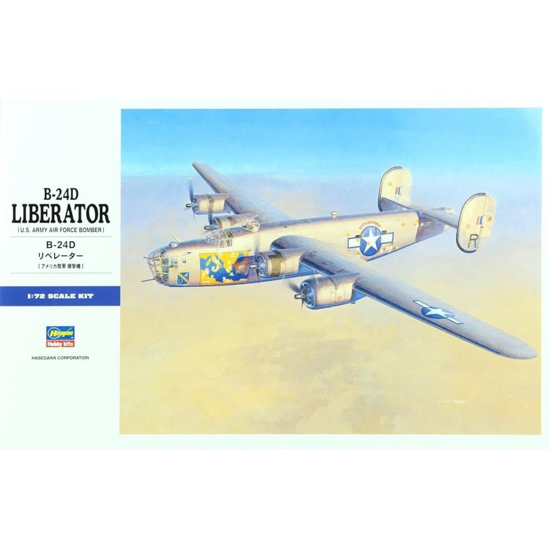 Hasegawa E28 1558 1/72 Ölçek, B-24D Liberator, Savaş Uçağı Plastik Model Kiti