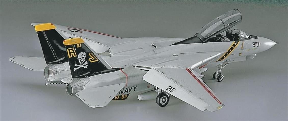 Hasegawa E3 533 1/72 Ölçek, F-14A Tomcat (High Visibility), Savaş Uçağı Plastik Model Kiti