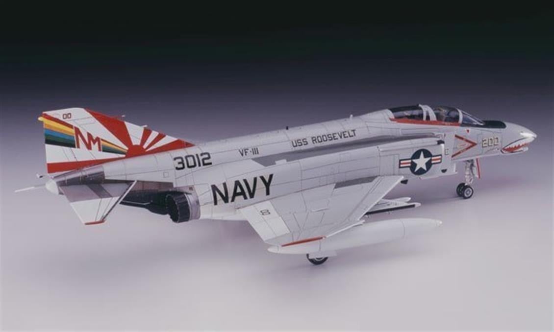 Hasegawa E36 1566 1/72 Ölçek, F-4B/N Phantom II, Savaş Uçağı Plastik Model Kiti
