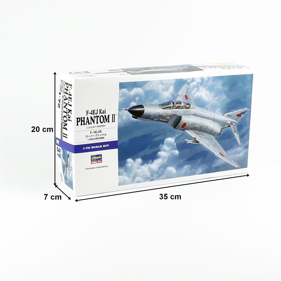 Hasegawa E37 1567 1/72 Ölçek, F-4EJ KAI Phantom II, Savaş Uçağı Plastik Model Kiti