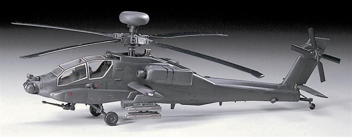 Hasegawa E6 536 1/72 Ölçek, AH-64 Apache Longbow, Askeri Helikopter Plastik Model Kiti