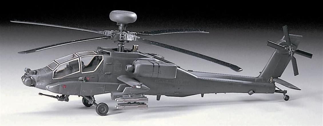 Hasegawa E6 536 1/72 Ölçek, AH-64 Apache Longbow, Askeri Helikopter Plastik Model Kiti