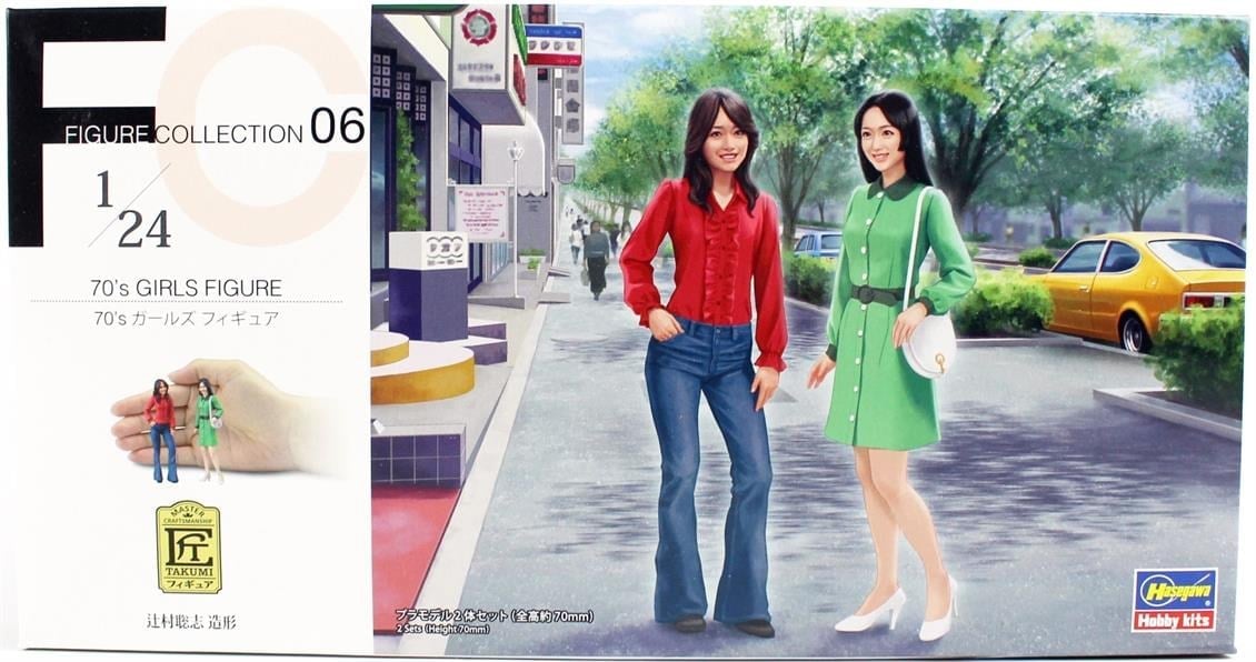 Hasegawa FC6 29106 1/24 Ölçek, 70 li Yılların Kızları, Plastik Model Kiti