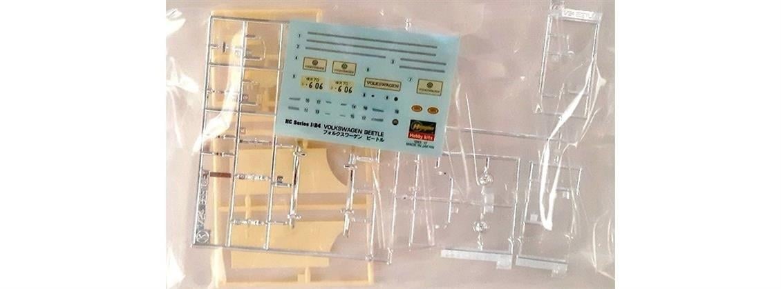 Hasegawa HC03 21203 1/24 Ölçek, Volkswagen Beetle 1967, Otomobil Plastik Model Kiti