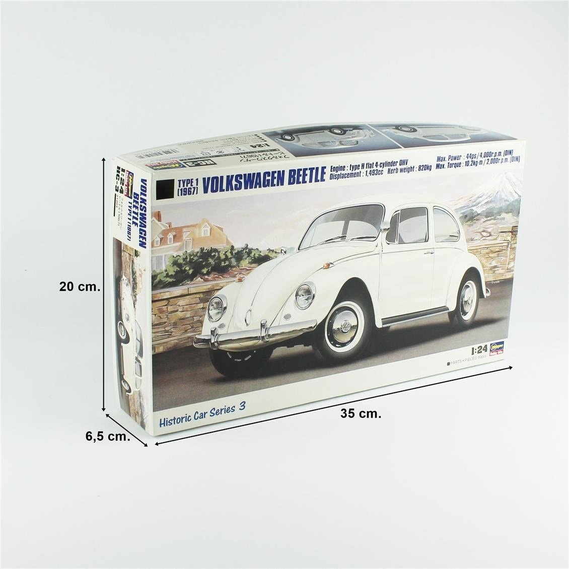 Hasegawa HC03 21203 1/24 Ölçek, Volkswagen Beetle 1967, Otomobil Plastik Model Kiti