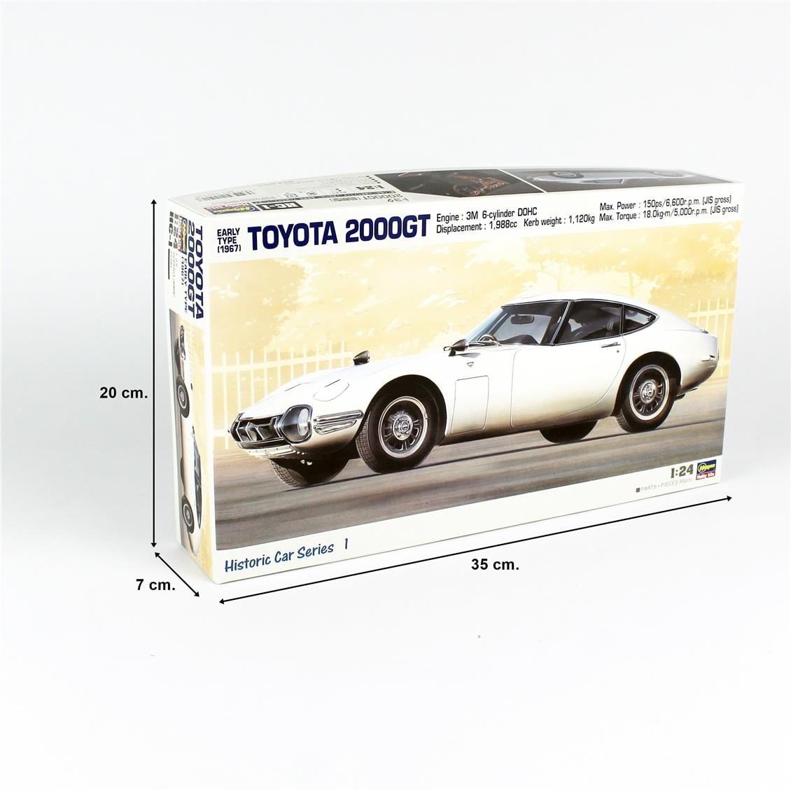 Hasegawa HC1 21101 1/24 Ölçek, Toyota 2000GT 1967, Otomobil Plastik Model Kiti