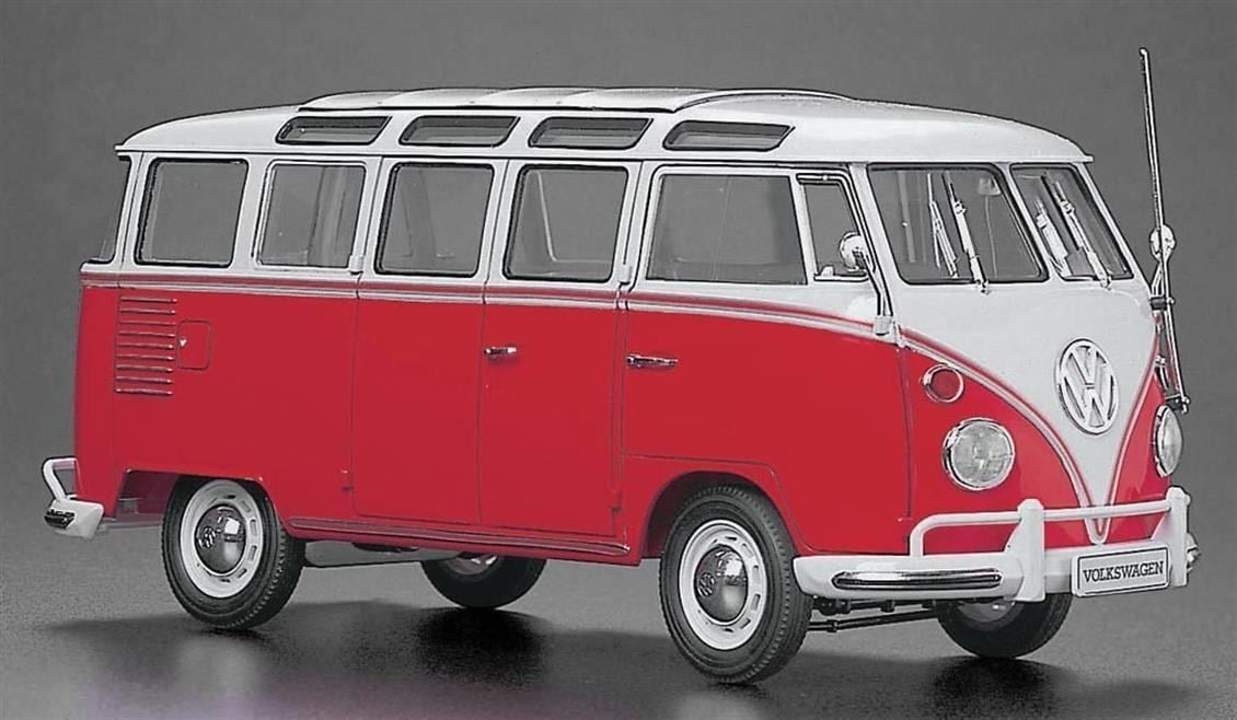 Hasegawa HC10 21210 1/24 Ölçek, Volkswagen Type 2 1963, Minibüs Plastik Model Kiti