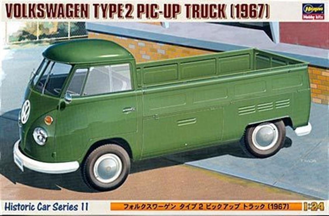Hasegawa HC11 21211 1/24 Ölçek, Volkswagen Type 2 1967, Kamyonet Plastik Model Kiti