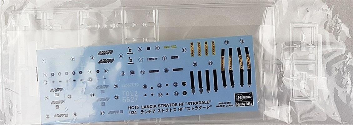 Hasegawa HC15 21115 1/24 Ölçek, Lancia Stratos HF (Stradale), Otomobil Plastik Model Kiti