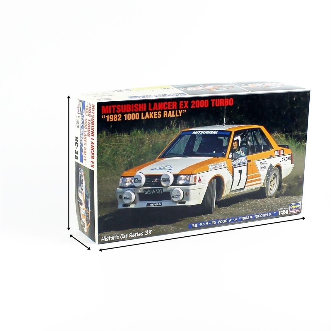Hasegawa HC38 21138 1/24 Ölçek, Mitsubishi Lancer EX 2000 Turbo (1982 1000 Lakes Rally), Yarış Aracı Plastik Model Kiti