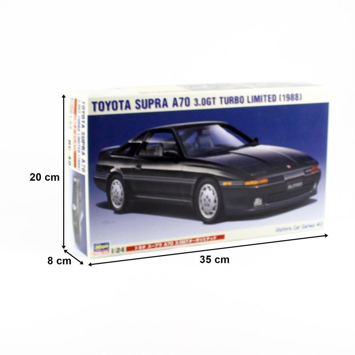 Hasegawa HC40 21140 1/24 Ölçek, Toyota Supra A70 3.0GT Turbo Limited, Otomobil Plastik Model Kiti