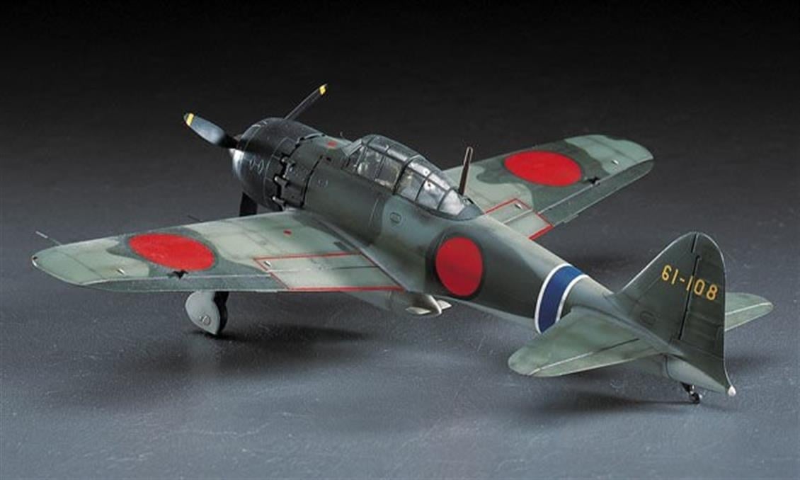 Hasegawa JT23 19123 1/48 Ölçek, MitsubishiI A6M5 Zero Fighter Type 52 (Zeke), Savaş Uçağı Plastik Model Kiti