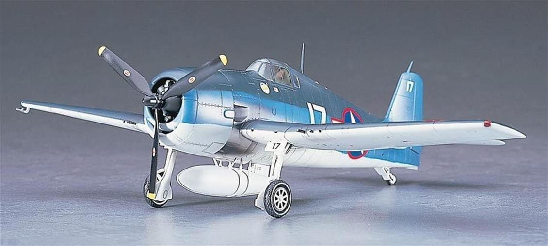 Hasegawa JT34 9134 1/48 Ölçek, F6F-3 Hellcat (USS Essex), Savaş Uçağı Plastik Model Kiti