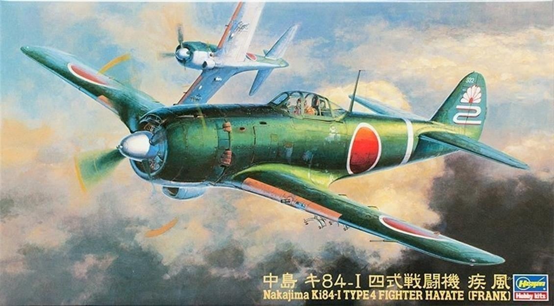 Hasegawa JT67 9067 1/48 Ölçek, Nakajima Ki84-I Type 4 Fighter Hayate (Frank), Savaş Uçağı Plastik Model Kiti