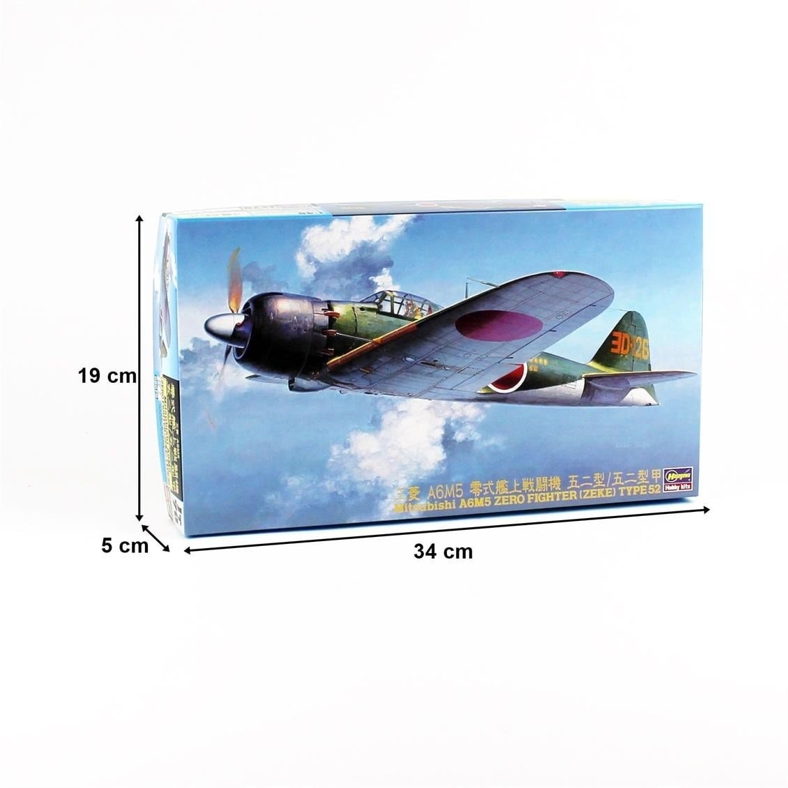 Hasegawa JT70 9070 1/48 Ölçek, MitsubishiI A6M5 Zero Fighter Type 52 (Zuhio), Yeni Kalıp, Savaş Uçağı Plastik Model Kiti
