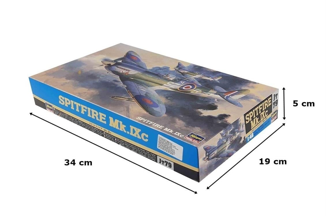 Hasegawa JT79 9079 1/48 Ölçek, Spitfire Mk.IXc, Savaş Uçağı Plastik Model Kiti