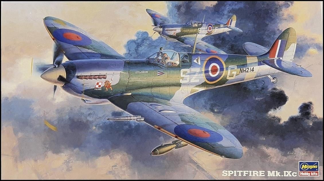 Hasegawa JT79 9079 1/48 Ölçek, Spitfire Mk.IXc, Savaş Uçağı Plastik Model Kiti