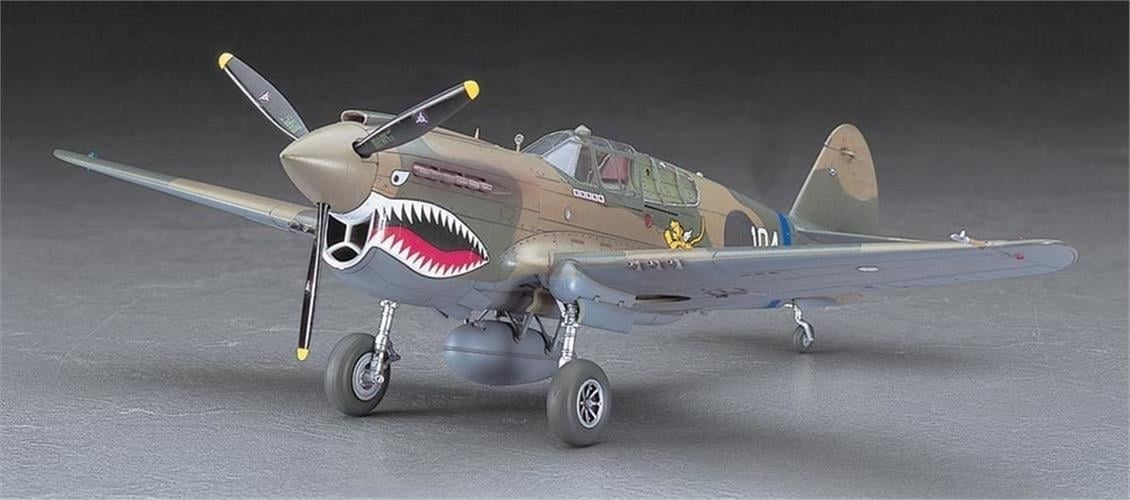 Hasegawa JT86 9086 1/48 Ölçek, P-40E Warhawk, Savaş Uçağı Plastik Model Kiti